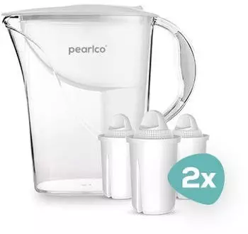PearlCo Aktions-Wasserfilter Standard classic mit Filterkartusche 6 Filterkartuschen
