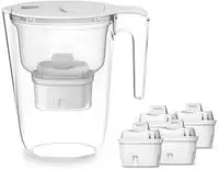 Philips Wasserfilter "Philips Wasserfilter-Kanne 2,6L wei&szlig; inkl. 4...