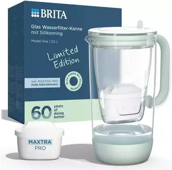 BRITA Wasserfilter Kanne Glas Limited Edition 2,5l inkl MAXTRA PRO Pure - 1059593