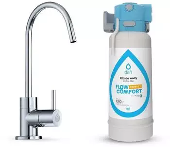 Dafi Flow Comfort D-1 Untertisch-Wasserfiltersystem mit Küchenarmatur (D-1)