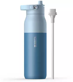 BRITA LARQ Filter-Trinkflasche 1L blau