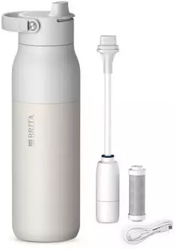 BRITA LARQ Filter-Trinkflasche 1L wei&szlig;