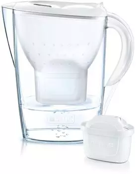 BRITA Marella Cool + 3 Kartuschen Weiß