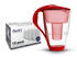 PearlCo Glas-Wasserfilter classic inkl. 12 Filterkartuschen rot