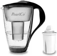 PearlCo Glas Wasserfilter inkl. 1 Kartusche plus Glasflasche