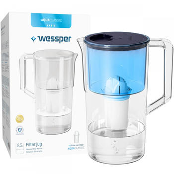 Wessper Wasserfilterkanne 2,5l blau WES204-NB