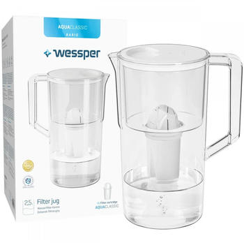 Wessper Wasserfilterkanne 2,5l weiß (WES204-WH)