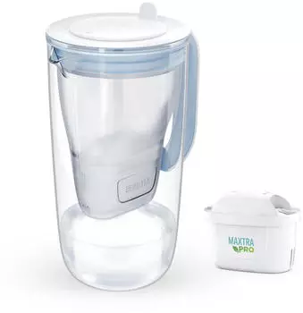 BRITA Filterkanne Model One 2500 ml Glas Weiß
