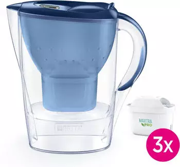 BRITA Marella Cool Blau + 3 Kartuschen