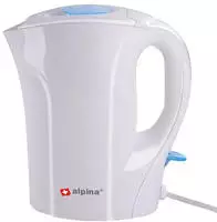 Alpina Wasserkocher, 1 L, 1000 W, Wei&szlig;