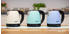 TZS First Austria Edelstahl Wasserkocher, blau-schwarz, 1,2 L, 2200 W, 20cm Höhe, 360° Grad Abstellwinkel, integrierter Kalkfilter, Trockenkochschutz, kabellos