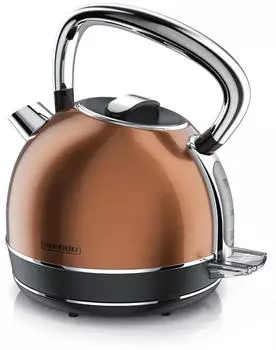 Arendo Wasserkocher mit Temperatureinstellung, 1,7 l, 2200 W schwarz 306106