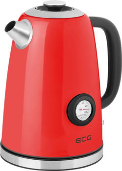 ECG ECG RK 1700 Magnifica Corsa | Wasserkocher | Volumen 1,7 Liter | Filter für Wassersteinreste | 2200 W | Rot |