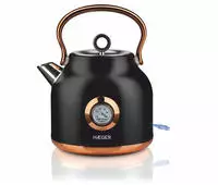 Haeger - Ek-22b.024a Elektrischer Wasserkocher 1,7 L 2200 W Schwarz, Gold