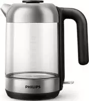 Philips HD9339/80 Wasserkocher Viva Glas, glas/edelstahl (HD9339/80)