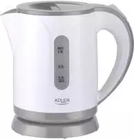 Adler AD 1371g Wasserkocher in Wei&szlig;/Grau, 0,8 Liter, 850 Watt, mit 360 Grad