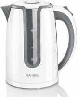 Haeger Hot Grey - Elektrischer Wasserkocher Mit 2200w Leistung, 1,7l