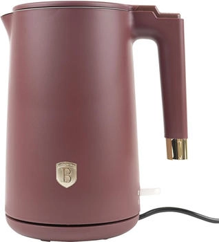 BerlingerHaus Design , 360 Grad drehbar, doppelwandig, 1,7 l, bordeaux, , Rot