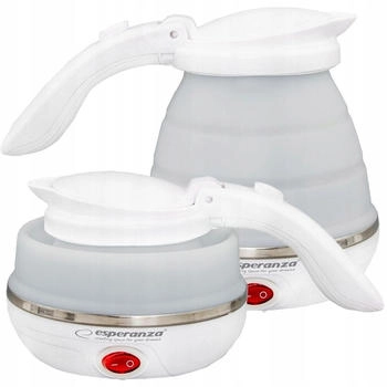 Esperanza Kleiner Elektrischer Wasserkocher Faltbarer Silikon-Reise-Wasserkocher 0,5L 750W