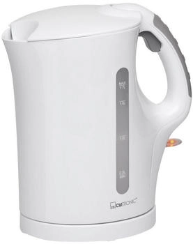 Clatronic Wasserkocher WK 3819 weiß, 1,7 Liter, 2200 Watt