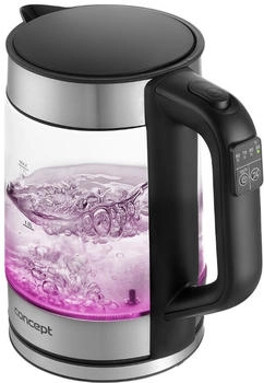 Zilan Wasserkocher 1,7 Liter – Digital Mit Temperaturwahl, Warmhaltefunktion, 2200 Watt, Doppelwandig