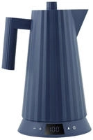 Alessi Plisse Wasserkocher blau mit Temperaturregelung (MDL21 DAZ)