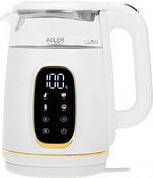 Adler AD 1305WG, Adler Wasserkocher AD 1305 - kettle - white/gold - Wei&szlig;/Gelb...