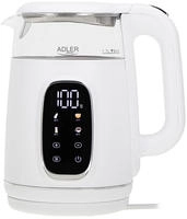 Adler AD 1305 Glas-Wasserkocher 1,7 L mit Temperaturwahl 40-100&deg;C, LED-Display,