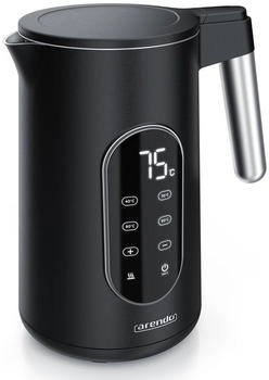 Arendo Wasserkocher aus Edelstahl 40°-100°C 1,7L 2200W - 307622