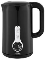 Sch&auml;fer 1,7L Wasserkocher &ndash; Elegantes Design und effizient - Schwarz