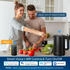 Aigostar Smart Wasserkocher 1,7L Edelstahl mit Temperatureinstellung 40°C-100°C, WiFi Steuerung, Alexa-kompatibel, Schwarz