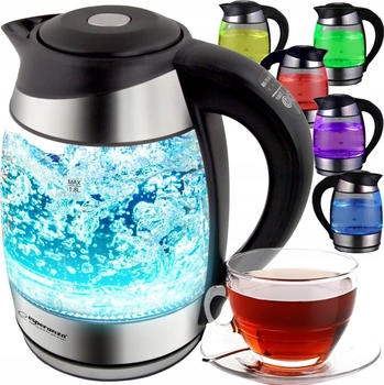 Esperanza Led Glas-Wasserkocher 1,7L Mit Temperaturregelung 5 Farben