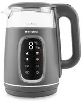 HYUNDAI VK670 Elektrischer Glas-Wasserkocher I 1,7 l I 2200 W I Temperaturregelung &
