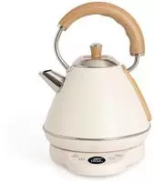 KETTLE RETRO PRO - Elektrischer Wasserkocher 1 L mit Temperaturkontrolle - Silber