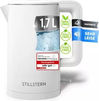STILLSTERN Wasserkocher 1,7L 2200W Matt Wei&szlig; - 1539
