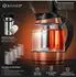 Kesser Wasserkocher 1,8L Edelstahl/Glas 2200W Warmhaltefunktion (25757_mfn)