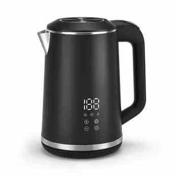 Tekoo Wasserkocher mit Temperaturregelung 1,5L 1500W schwarz