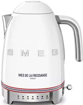 Smeg KLF04IDFEU Wasserkocher mit einstellbarer Temperatur 1,7L, weiß (KLF04IDFEU)