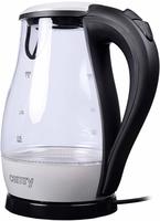 Camry CR 1251w Glas Wasserkocher 1,7 Liter Wei&szlig; 2200 Watt LED Beleuchtet