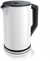 Arendo Wasserkocher 1,5 l 2200 W, Edelstahl, Doppelwand, Temperaturwahl 40 -...