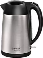 BOSCH Wasserkocher "DesignLine TWK3P420, Ausgie&szlig;en ohne Spritzer, Tassenanzeige" 1,7