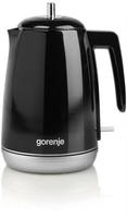 Gorenje K15RLBK Elektrischer Wasserkocher, 1,7 l, 2200 W, Schwarz, Kunststoff,