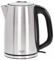 Adler AD 1340 Wasserkocher Edelstahl, 1,7 Liter, 2200 Watt, mit LCD-Display und