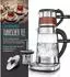Arendo Wasserkocher mit Teeaufsatz 1,7 l silber