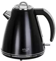 Adler - Ad 1343 Strix - Wasserkocher De Wasser (metall, 1,5 L), Schwarz