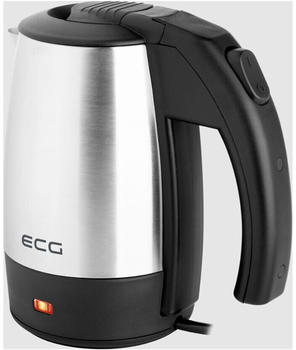 ECG RK 550 Reisewasserkocher 0,5 Liter Kabellos Betriebsanzeige Auto-Off silber