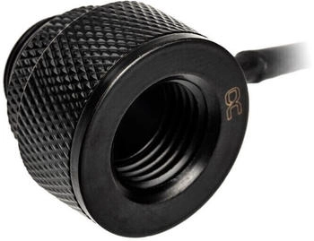 Alphacool Eiszapfen Temperatursensor G1/4 IG/IG schwarz mit AG Adapter - Deep Black