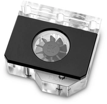 EKWB EK-Quantum Scalar Flowmeter Top-To-Bottom D-RGB - Schwarz