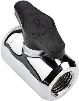 Alphacool Eiszapfen 2 Wege Kugelhahn G1/4 - chrome