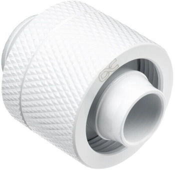 Alphacool Eiszapfen 16/10mm Anschraubtülle G1/4 - White Verbindung weiß für weiche Schläuche (PVC Silikon Neoprene)